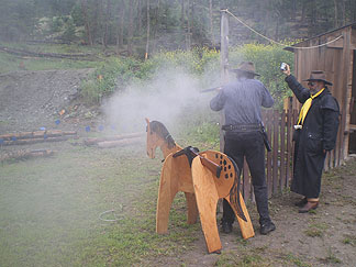 Andy shooting at Heffley Creek