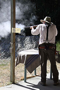 Shooting with Black Powder at The Pig War